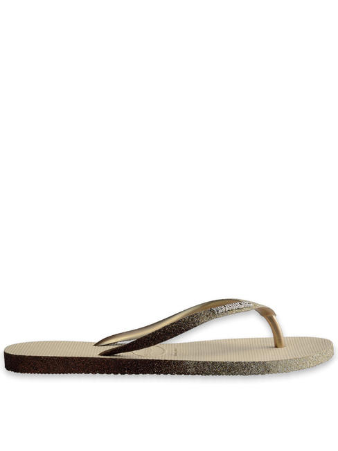 SLIM SPARKLE Chancletas SAND / GREY - Zapatos Mujer