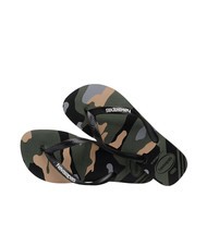 HAVAIANAS Chanclas TOP CAMU verde oliva/negro - Zapatos unisex - 3