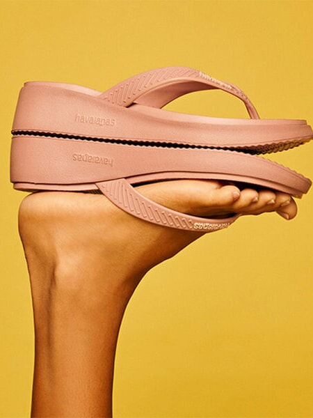 HIGH PLATFORM Chanclas ballet rosa - Zapatos Mujer