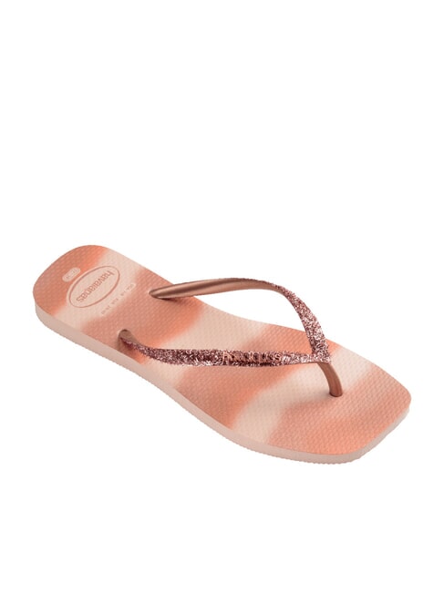 STYLESLIM SQUARE GLITTER Chanclas cuadradas ballet rosa - Zapatos Mujer