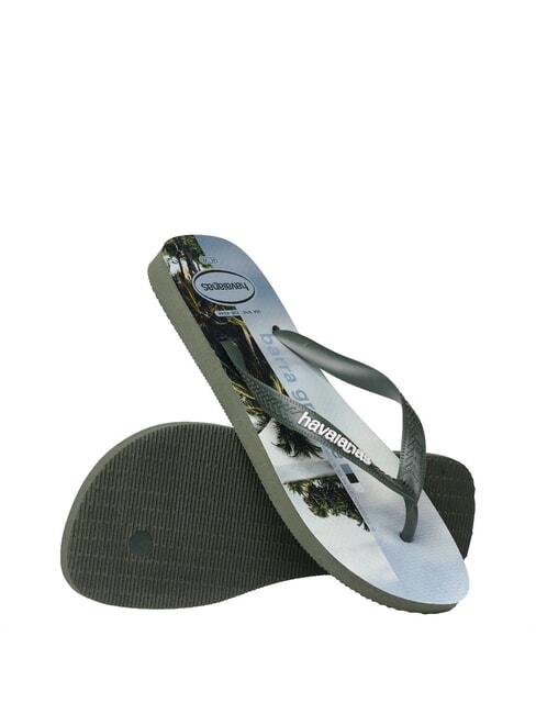 TOP SURFER Chanclas verde olivo - Zapatos Hombre