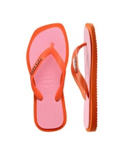 HAVAIANAS TOP SQUARE FUSION Chanclas naranja atardecer - Zapatos Mujer - 4