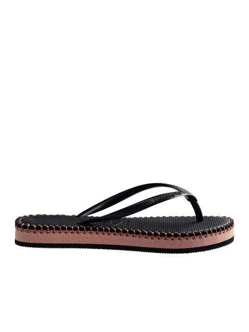 SLIM FLATFORM Chanclas NEGRO - Zapatos Mujer
