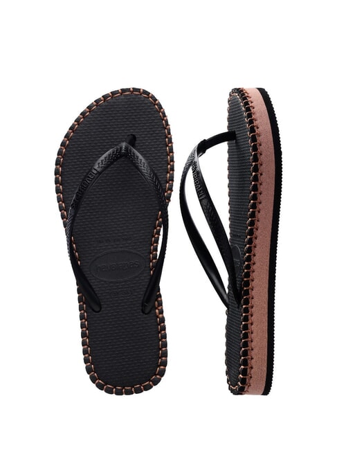 SLIM FLATFORM Chanclas NEGRO - Zapatos Mujer