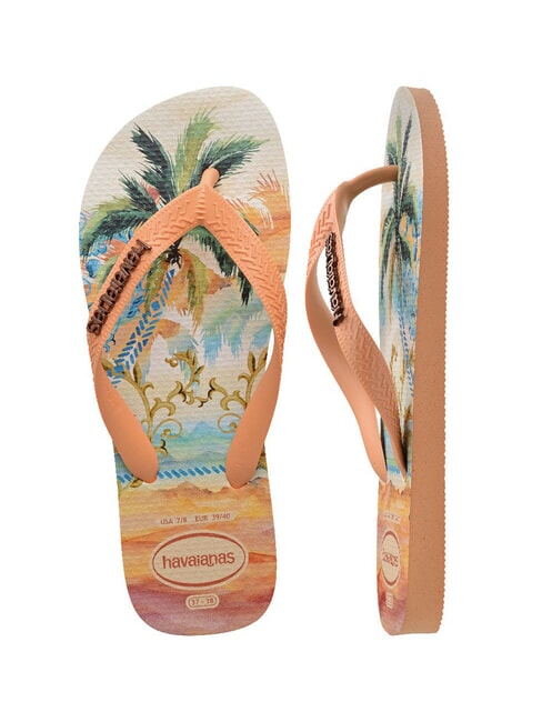 TOP TROPICALIA Chanclas durazno - Zapatos Mujer