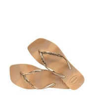 HAVAIANAS STYLESLIM SQUARE GLITTER Chanclas cuadradas dorado - Zapatos Mujer - 4