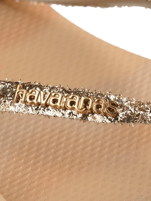 STYLESLIM SQUARE GLITTER Chanclas cuadradas dorado - Zapatos Mujer