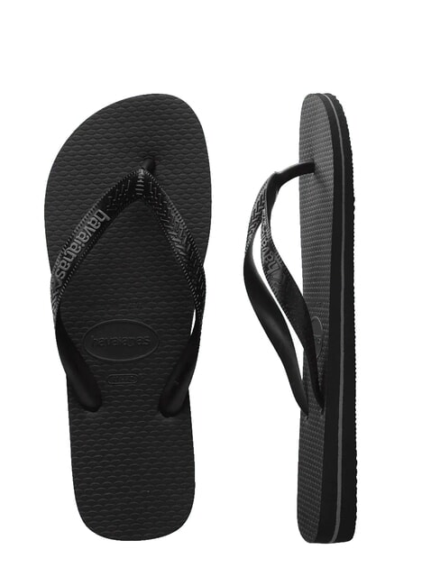 TOP RUBBER LOGO FILETE Chanclas NEGRO - Zapatos Hombre