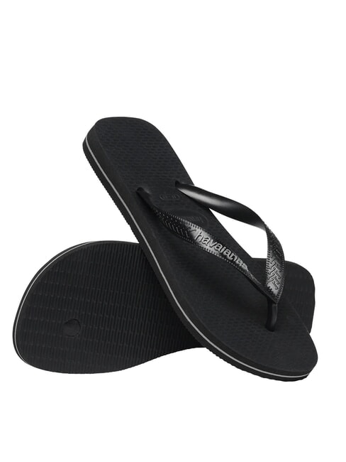 TOP RUBBER LOGO FILETE Chanclas NEGRO - Zapatos Hombre