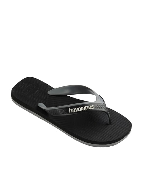DUAL Chanclas negro/gris acero - Zapatos Hombre