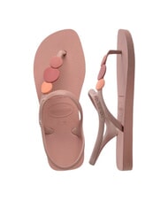 HAVAIANAS FLASH URBAN PLUS sandalias flip flop rosas azafr&aacute;n/rosas retro/rosa - Zapatos Mujer - 3