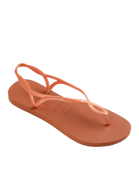 Chanclas LUNA naranja cerrado - Zapatos Mujer