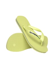 HAVAIANAS BRASIL LOGO Chanclas para hombre verde matcha - Zapatos unisex - 3