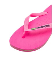 HAVAIANAS  Chanclas BRASIL LOGO flujo rosa/flujo rosa - Zapatos unisex - 4