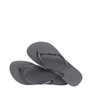 HAVAIANAS SLIM GLITTER II Chanclas gris/grafito - Zapatos Mujer - 4