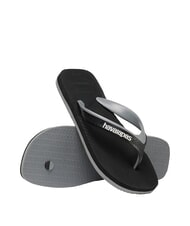 HAVAIANAS DUAL Chanclas negro/gris acero - Zapatos Hombre - 6