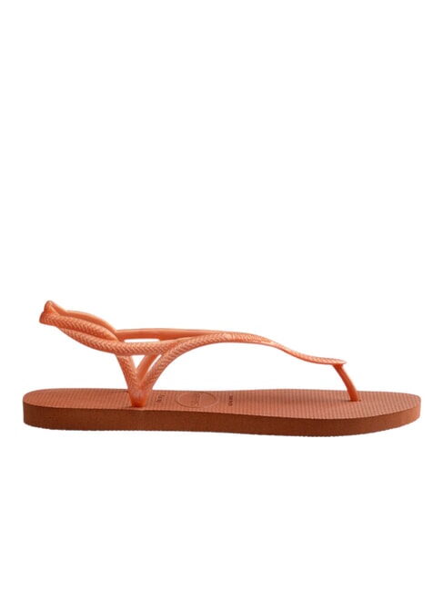 Chanclas LUNA naranja cerrado - Zapatos Mujer