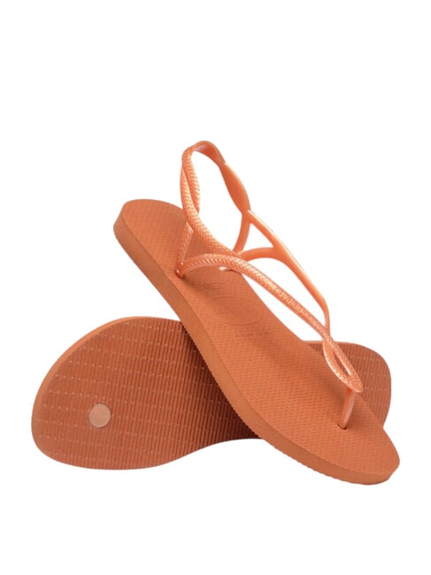 Chanclas LUNA naranja cerrado - Zapatos Mujer