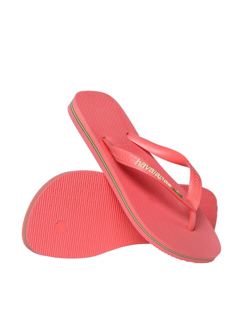 BRASIL LOGO Chanclas para hombre coral tropical - Zapatos unisex