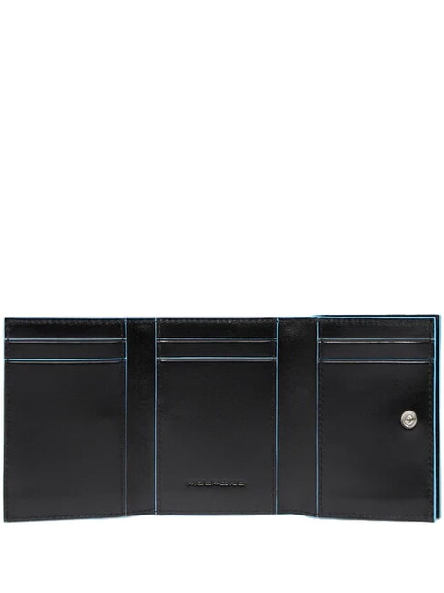 BLUE SQUARE Cartera de cuero negro - Carteras Hombre