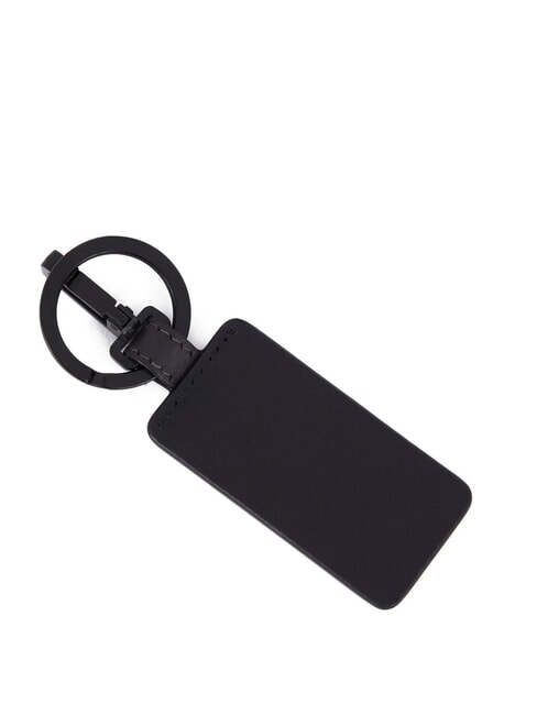 TIGER Llavero con dije de cuero negro - Llaveros