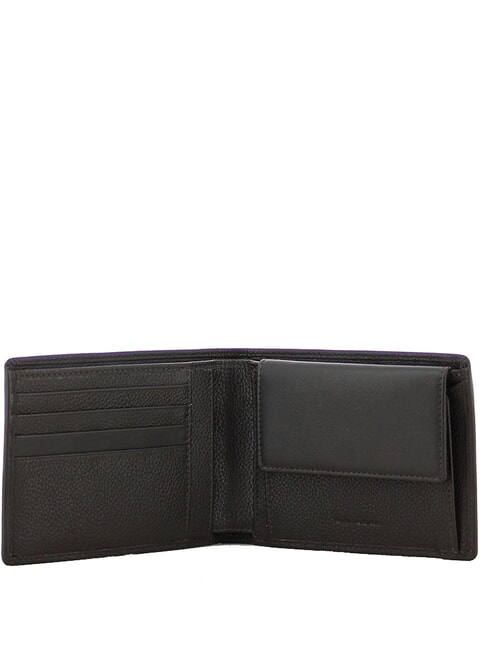 Billetera Line X1, en cuero BROWN - Carteras Hombre