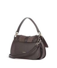 FURLA FLOW Bolso pequeño de piel con bandolera tonos espresso - Bolsos Mujer - 2