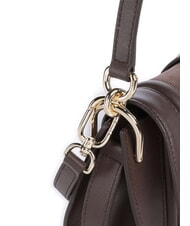 FURLA FLOW Bolso pequeño de piel con bandolera tonos espresso - Bolsos Mujer - 3