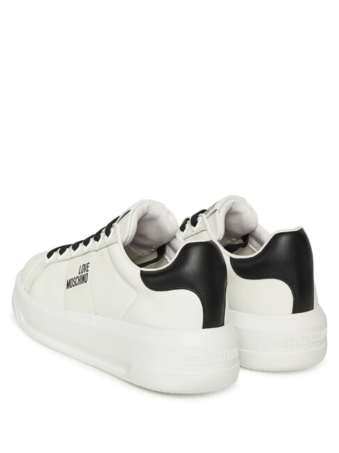 ECLIPSE50 Zapatillas de cuero blanco negro - Zapatos Mujer