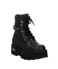 CULT ROCKY Anfibios de cuero negro - Zapatos Mujer - 2