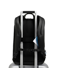 PIQUADRO URBAN Mochila de cuero para portátil de 15,6" gris negro - Mochilas para portátil - 4