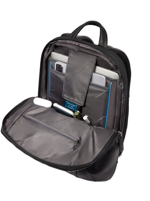 URBAN Mochila de cuero para portátil de 15,6" negro - Mochilas para portátil