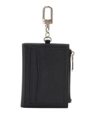 GUESS SAFFIANO Tarjetero con llavero NEGRO - Carteras Mujer - 3