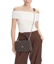 GUESS NOELLE 2 4G Bolso de hombro / bandolera marrón - Bolsos Mujer - 5