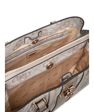 GUESS ERENIA Bolso de mano, con bandolera logotipo de color topo oscuro - Bolsos Mujer - 4