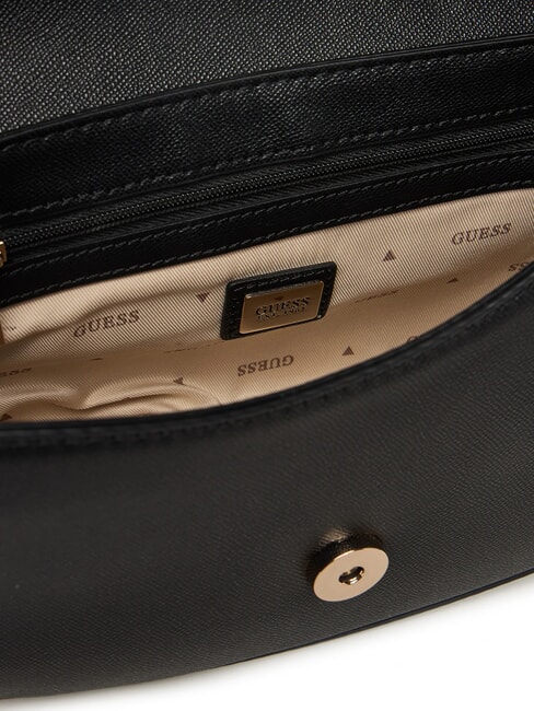 MIMINA Bolso de hombro con solapa NEGRO - Bolsos Mujer