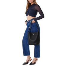 GUESS MERIDIAN 2 Bolso tipo cubo con bolsa NEGRO - Bolsos Mujer - 5