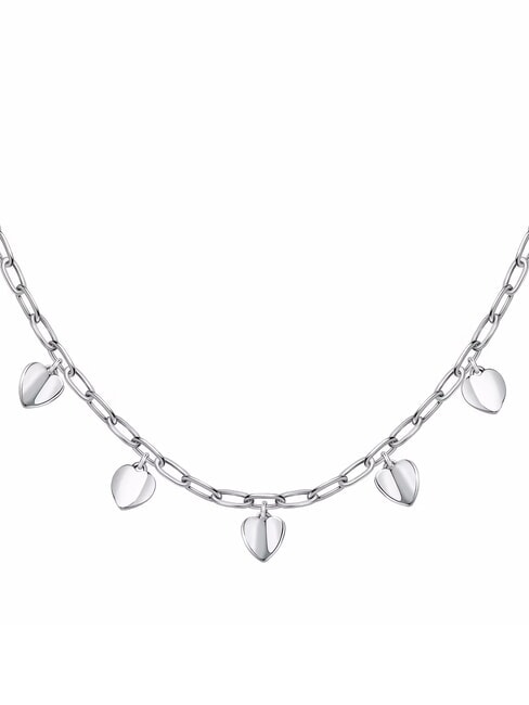 TALISMANI Collar con 5 corazoncitos ACERO - Collares