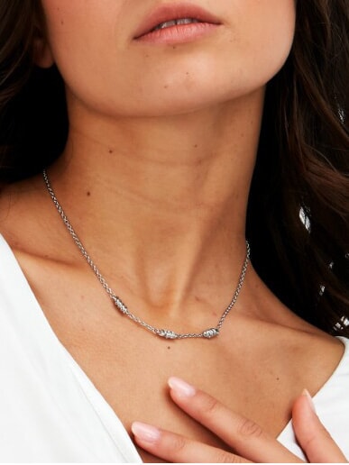 TORCHON Collar de 3 antorchas ACERO - Collares