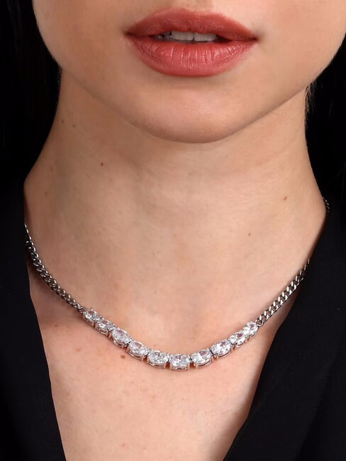 COLORI Collar con circonitas ACERO - Collares