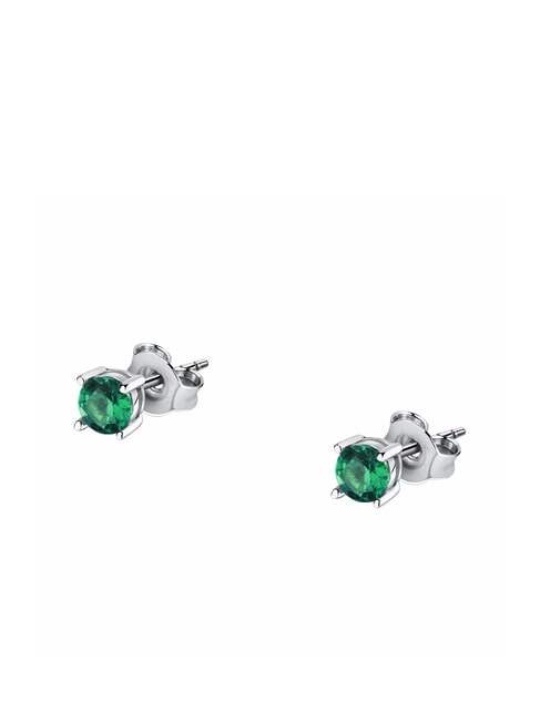 TESORI  Pendientes de plata verde - Pendientes