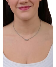 ALVIERO MARTINI PRIMA CLASSE MONTENAPO Collar de plata con logo acero - Collares - 3