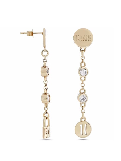 RAMBLA Pendientes largos de plata oro - Pendientes