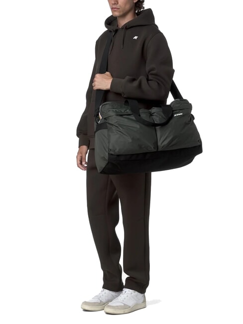 ARDELU Bolsa de lona grande con correa para el hombro verde negruzco - Bolsas de viaje