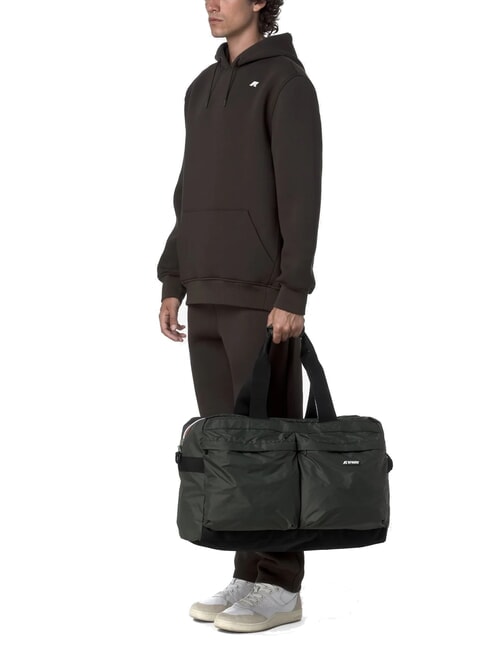 ARDELU Bolsa de lona grande con correa para el hombro verde negruzco - Bolsas de viaje