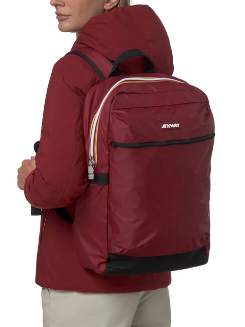 LAON Mochila de nailon syrah tinto - Mochilas Escuela & Tiempo Libre