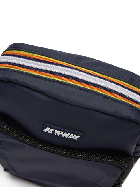 ERLOY Bolsa de nailon con bolsillo profundidad azul - Bandoleras Hombre