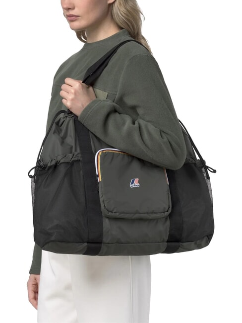 LE VRAI 4.0 JEANETTE Bolso de hombro plegable verde negruzco - Bolsos Mujer