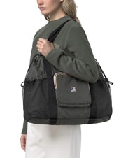 KWAY LE VRAI 4.0 JEANETTE Bolso de hombro plegable verde negruzco - Bolsos Mujer - 5