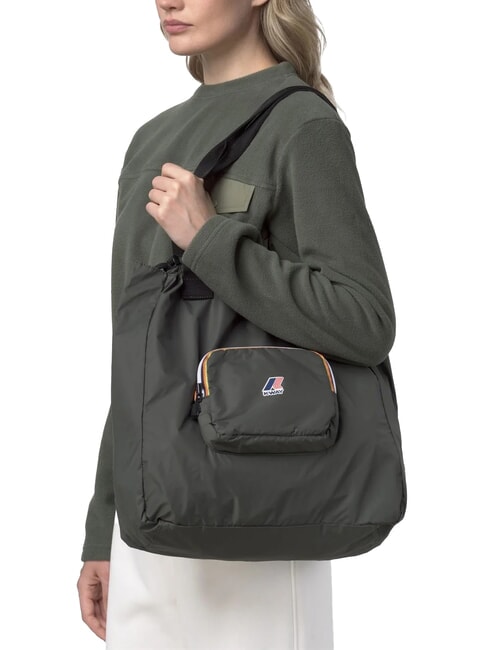 LE VRAI 4.0 VICTORINE Bolso de compras plegable para el hombro verde negruzco - Bolsos Mujer